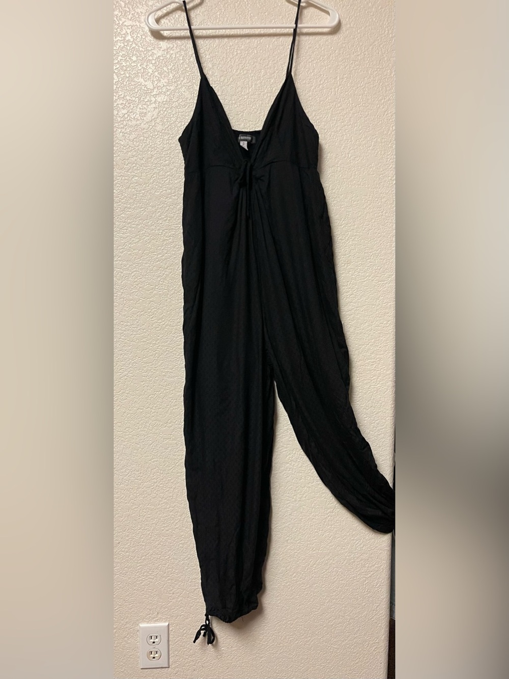 Urban Outfitters Black Spaghetti-Strap Jumpsuit